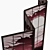 Japanese Style Folding Screen 3D model small image 5