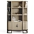 Sleek Wyoming Bookcase 3D model small image 3