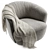 Elegant Ishino Lounge Armchair 3D model small image 2