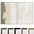  Plaster Dual Photo Frame with Texture Variations 3D model small image 1