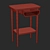 Buisseau Bedside Table - Retro-Modern Design 3D model small image 3