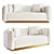 Luxury Foz Sofa Inspired Design 3D model small image 1