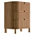 Juliette 3 Drawer Dresser: Urban Sophistication 3D model small image 4