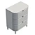 Juliette 3 Drawer Dresser: Urban Sophistication 3D model small image 6