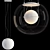 Modern Pendant Lamp Set Mesh 3D model small image 5