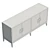 Faux Shagreen Sideboard, UV Unwrapped 3D model small image 6