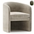 Elegant Modern Lounge Armchair Mairo 3D model small image 1