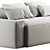 Modern Upholstered RH Dillon Sofa 3D model small image 2