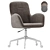 Office Chair Frey Beige Textile 3D model small image 2