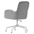 Office Chair Frey Beige Textile 3D model small image 5