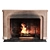 Elegant Wood-Burning Fireplace 3D model small image 1