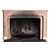 Elegant Wood-Burning Fireplace 3D model small image 2