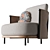 Elegant Rada Wood Armchair 3D model small image 5