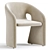 Elegant Modern Roche Bobois Armchair 3D model small image 1