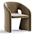 Elegant Modern Roche Bobois Armchair 3D model small image 5