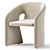 Elegant Modern Roche Bobois Armchair 3D model small image 6