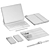 Apple White Tech Set Bundle 3D model small image 6