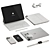 Apple White Tech Set Bundle 3D model small image 7