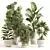 Stylish Indoor Plant Set 099 3D model small image 6