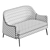 Sleek LIT Konyshev Sofa 3D model small image 5