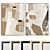 Plaster Dual Photo Frame Set 3D model small image 1