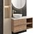 Modern Bathroom Furniture Set 3D 3D model small image 3