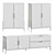 Modern TV Stand Ligess Enclosed 3D model small image 5