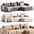 Sherlock Corner Sofa 2015 Beige 3D model small image 8