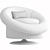 Elegant Swivel Chair Nemo 3D model small image 4