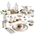 Elegant Tableware MA Set 33 3D model small image 2