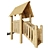 Kids Playhouse with Slide & Swing 3D model small image 1