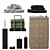 Bathroom Set with Basket, Corona Mix 3D model small image 1