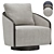 Elegant Swivel Armchair, Premium Design 3D model small image 1