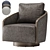 Elegant Swivel Armchair, Premium Design 3D model small image 2