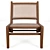 Mid-Century Kangaroo Lounge Chair 3D model small image 2