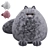 Fluffy Cat Beliash Toy, 50cm 3D model small image 1