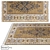 Modern Kilim Natural-Gold Rug 3D model small image 1