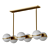 Kaira Long Glass Pendant Light 3D model small image 1