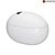 Egg-Shaped Smart Toilet w/ Remote 3D model small image 1