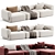 Elegant Melody Sectionals Sofa in Luxury - 2015 3D model small image 2