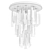 Smoky Glass Statement Chandelier 3D model small image 4