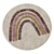 Rainbow Round Kids Carpet 3D model small image 2