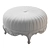 Elegant Light Round Ottoman 3D model small image 6