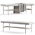 Stylish Daybench Dining Bench 3D model small image 1