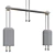 Modern Industrial Pendant Light 3D model small image 3