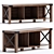 Elegant Storage Bench 3D model small image 1