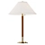 Luxury Leather Wrapped Brass Lamp 3D model small image 2