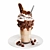 Creamy Shake with Whipped Cream 3D model small image 1