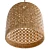 Boho Bali Rattan Pendant Lamp 3D model small image 5