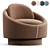 LUNA SWING Cozy Armchair 3D model small image 1